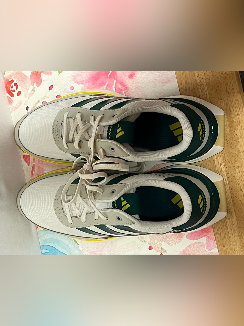 Adidas S2G SL 24 Golf Shoes Men’s 10.5 White Green Yellow Spikeless NWT - Picture 8 of 12
